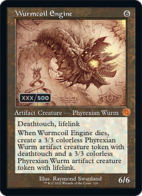 Wurmcoil Engine (Retro Schematic) (Serial Numbered) [The Brothers' War Retro Artifacts] | Eastridge Sports Cards & Games