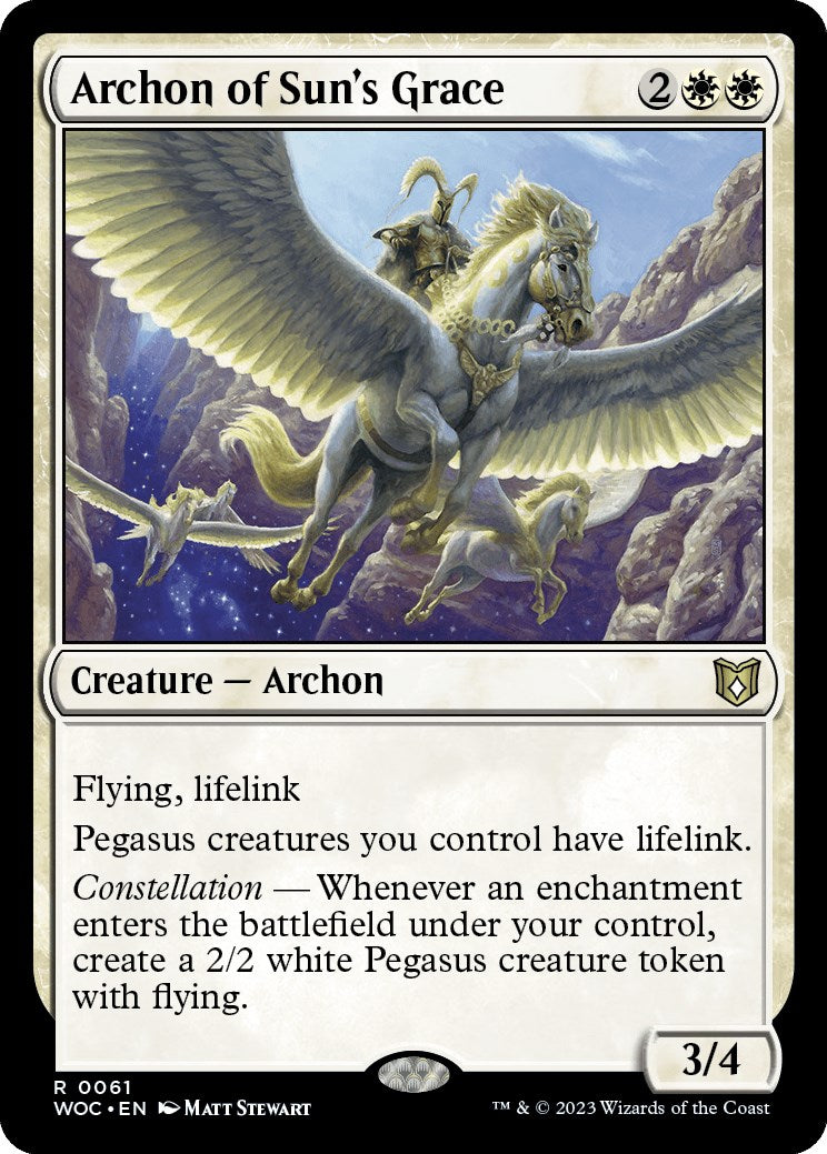 Archon of Sun's Grace [Wilds of Eldraine Commander] | Eastridge Sports Cards & Games