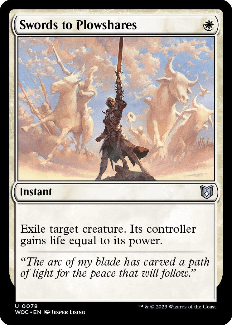 Swords to Plowshares [Wilds of Eldraine Commander] | Eastridge Sports Cards & Games