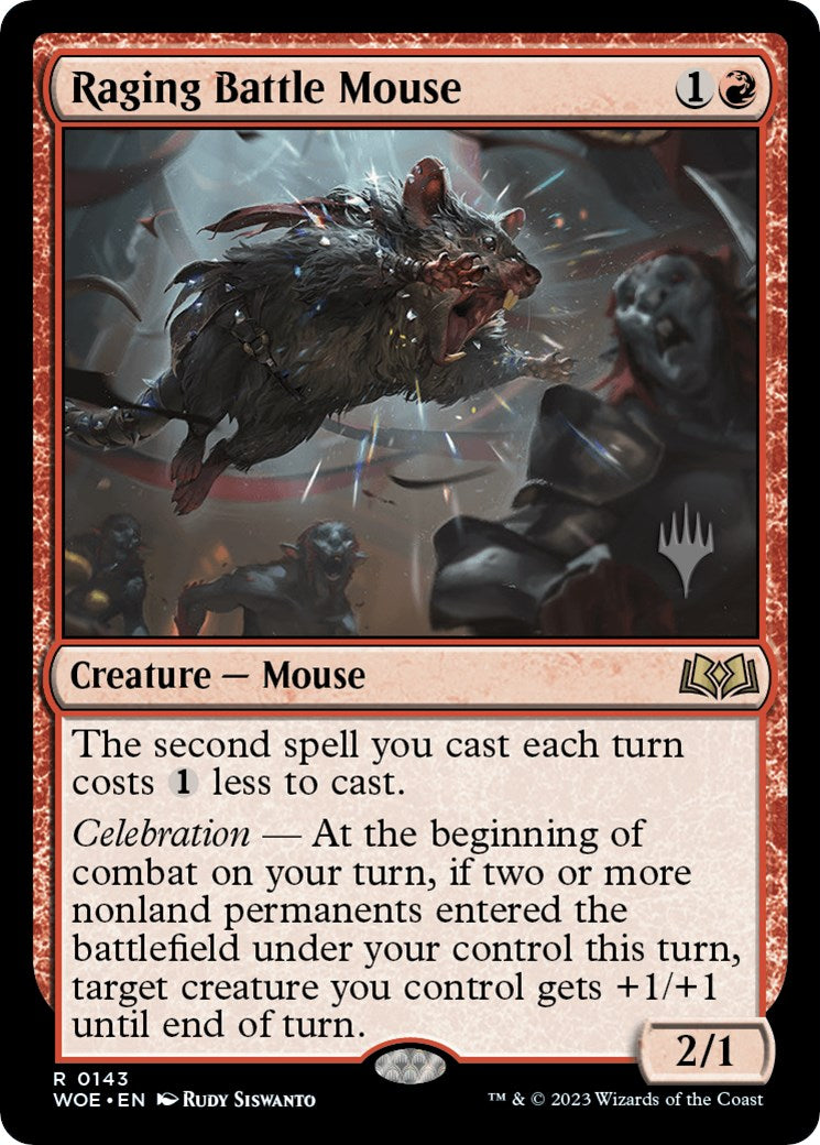 Raging Battle Mouse (Promo Pack) [Wilds of Eldraine Promos] | Eastridge Sports Cards & Games