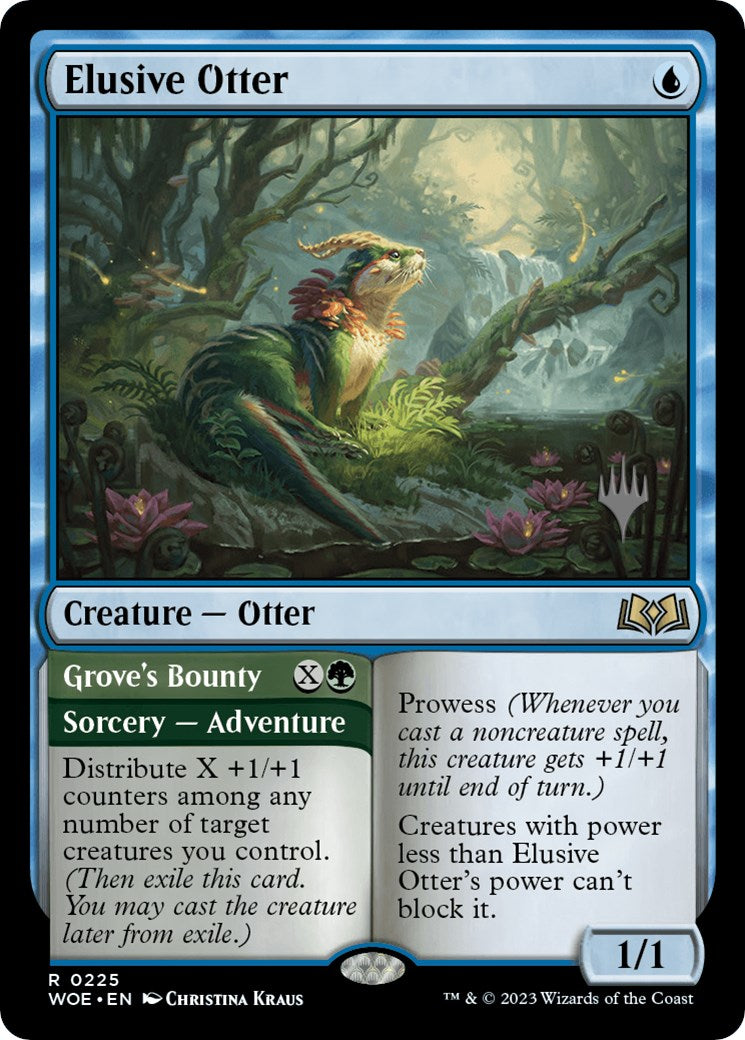 Elusive Otter // Grove's Bounty (Promo Pack) [Wilds of Eldraine Promos] | Eastridge Sports Cards & Games