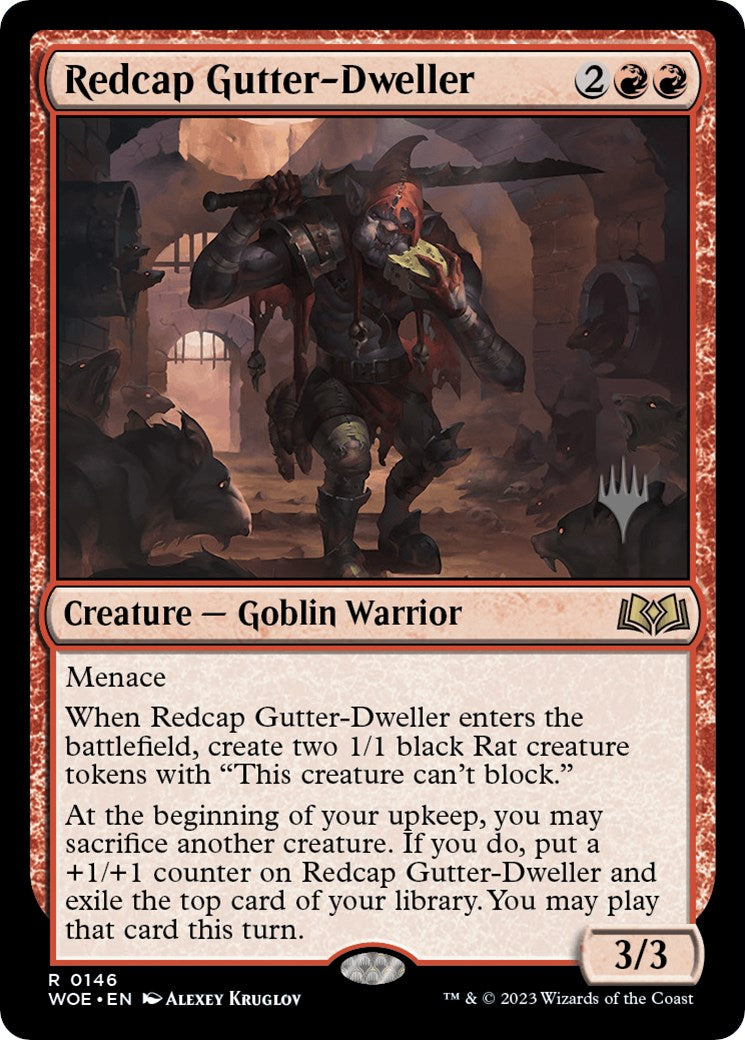 Redcap Gutter-Dweller (Promo Pack) [Wilds of Eldraine Promos] | Eastridge Sports Cards & Games