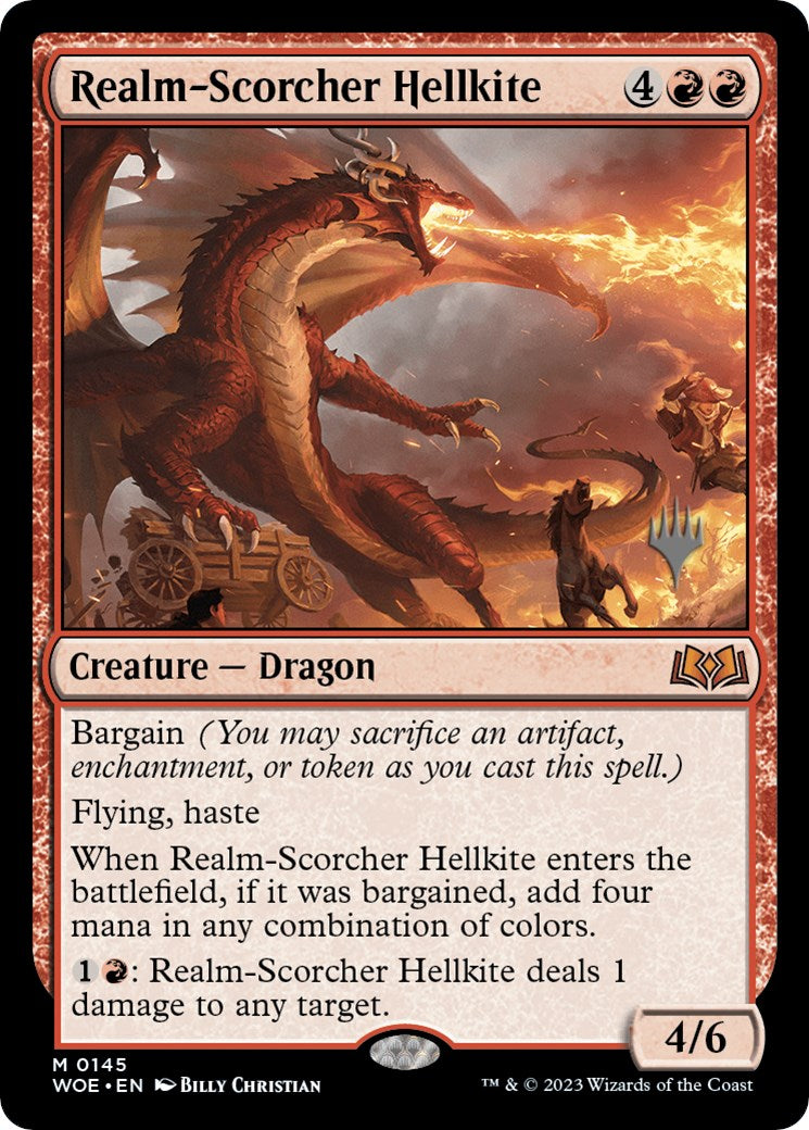 Realm-Scorcher Hellkite (Promo Pack) [Wilds of Eldraine Promos] | Eastridge Sports Cards & Games