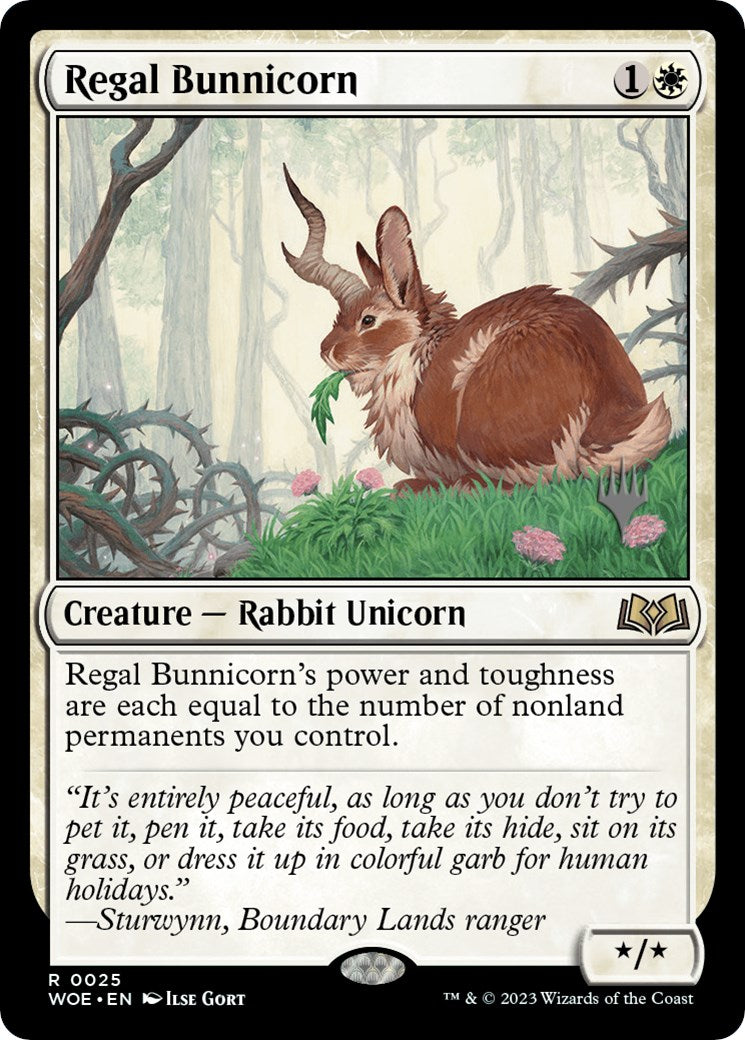 Regal Bunnicorn (Promo Pack) [Wilds of Eldraine Promos] | Eastridge Sports Cards & Games