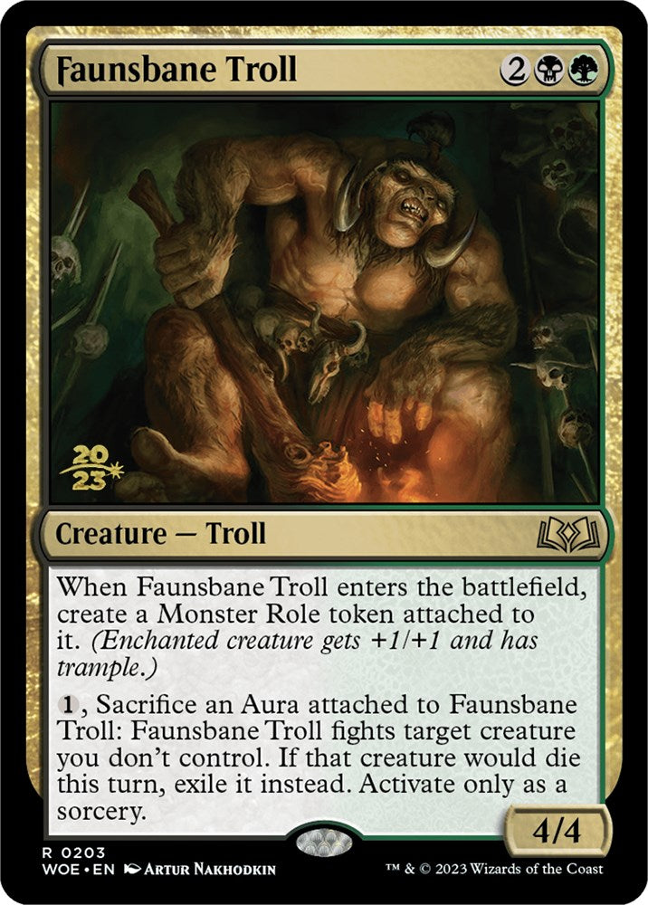 Faunsbane Troll [Wilds of Eldraine Prerelease Promos] | Eastridge Sports Cards & Games