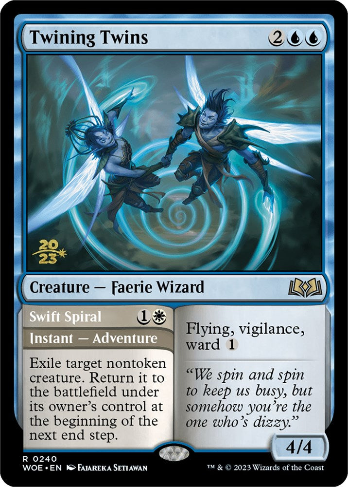 Twining Twins // Swift Spiral [Wilds of Eldraine Prerelease Promos] | Eastridge Sports Cards & Games