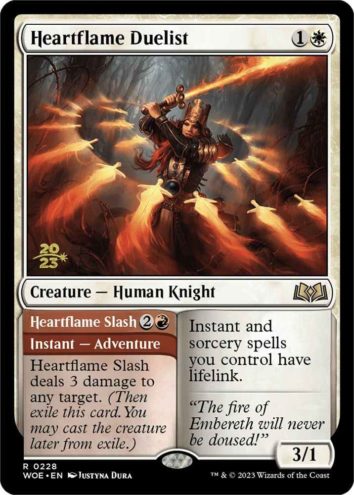 Heartflame Duelist // Heartflame Slash [Wilds of Eldraine Prerelease Promos] | Eastridge Sports Cards & Games