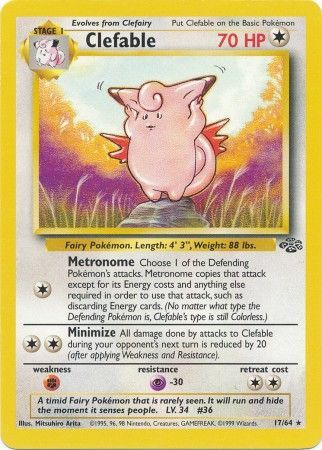 Clefable (17/64) [Jungle Unlimited] | Eastridge Sports Cards & Games