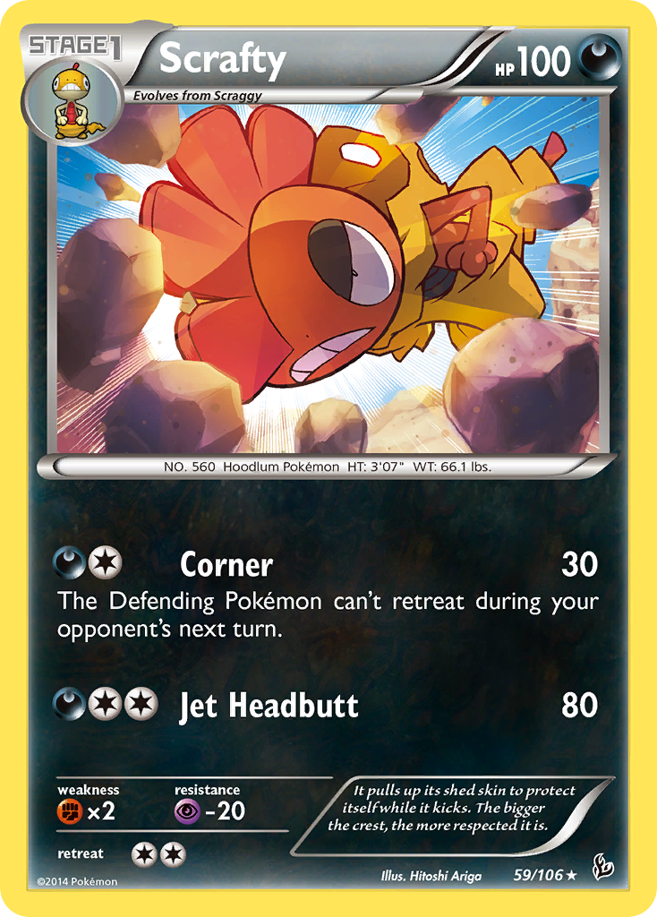 Scrafty (59/106) [XY: Flashfire] | Eastridge Sports Cards & Games