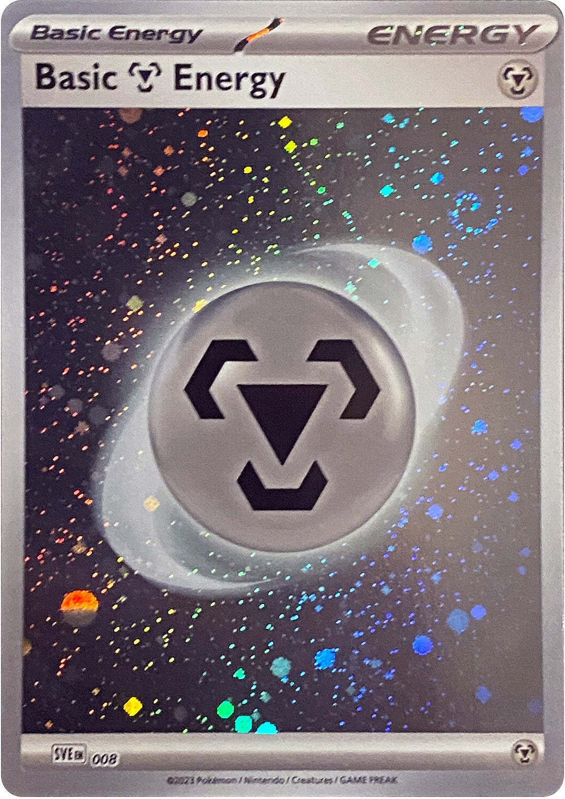 Basic Metal Energy (008) (Cosmos Holo) [Scarlet & Violet: Base Set] | Eastridge Sports Cards & Games