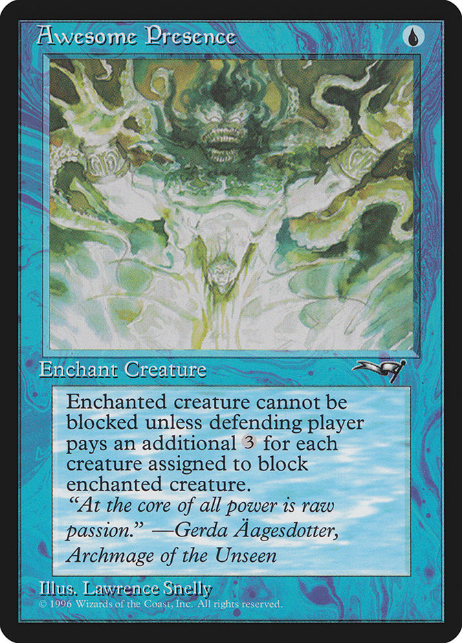 Awesome Presence (Creature Facing) [Alliances] | Eastridge Sports Cards & Games