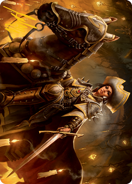 Seasoned Cathar Art Card (Gold-Stamped Signature) [Innistrad: Midnight Hunt Art Series] | Eastridge Sports Cards & Games