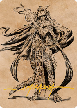 Lozhan, Dragons' Legacy Art Card (Gold-Stamped Signature) [Commander Legends: Battle for Baldur's Gate Art Series] | Eastridge Sports Cards & Games