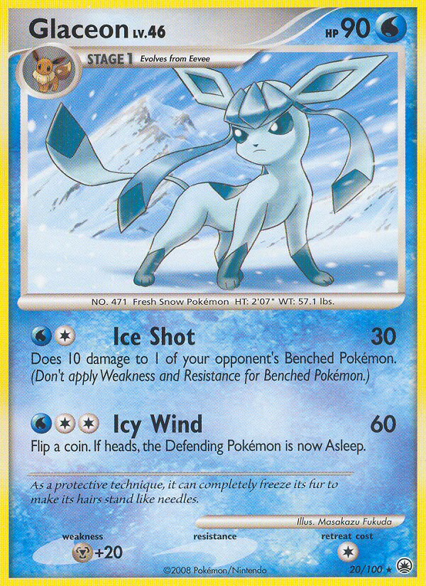 Glaceon (20/100) [Diamond & Pearl: Majestic Dawn] | Eastridge Sports Cards & Games