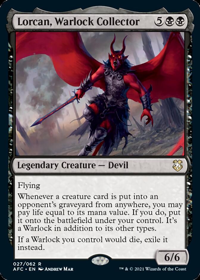 Lorcan, Warlock Collector [Dungeons & Dragons: Adventures in the Forgotten Realms Commander] | Eastridge Sports Cards & Games