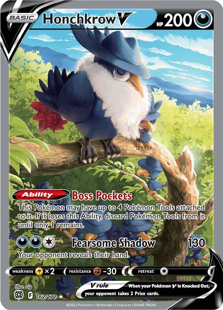 Honchkrow V (162/172) [Sword & Shield: Brilliant Stars] | Eastridge Sports Cards & Games