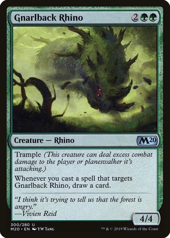 Gnarlback Rhino [Core Set 2020] | Eastridge Sports Cards & Games