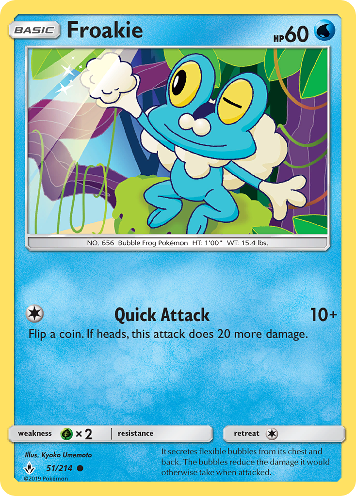 Froakie (51/214) [Sun & Moon: Unbroken Bonds] | Eastridge Sports Cards & Games