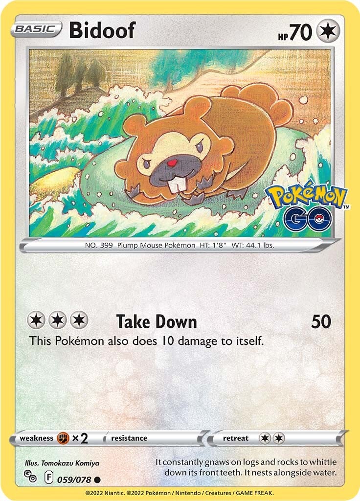 Bidoof (059/078) [Pokémon GO] | Eastridge Sports Cards & Games