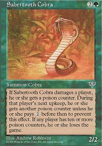 Sabertooth Cobra [Mirage] | Eastridge Sports Cards & Games