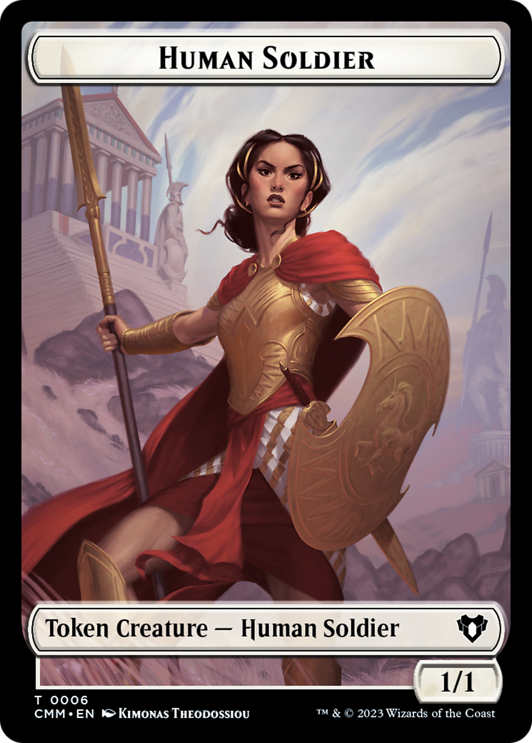 Human Soldier // Knight Double-Sided Token [Commander Masters Tokens] | Eastridge Sports Cards & Games