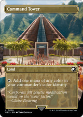 Command Tower // Commander Tower (Borderless) [Jurassic World Collection] | Eastridge Sports Cards & Games