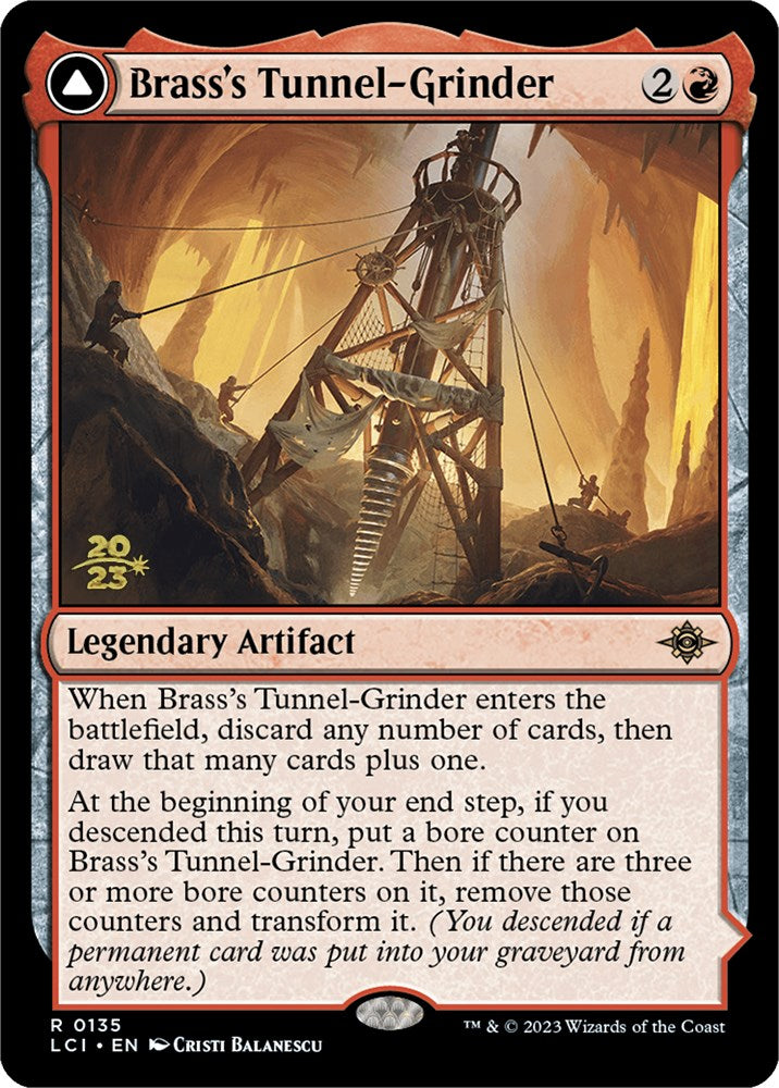 Brass's Tunnel-Grinder // Tecutlan, the Searing Rift [The Lost Caverns of Ixalan Prerelease Cards] | Eastridge Sports Cards & Games