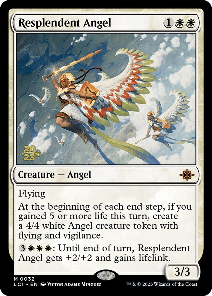 Resplendent Angel (LCI) [The Lost Caverns of Ixalan Prerelease Cards] | Eastridge Sports Cards & Games