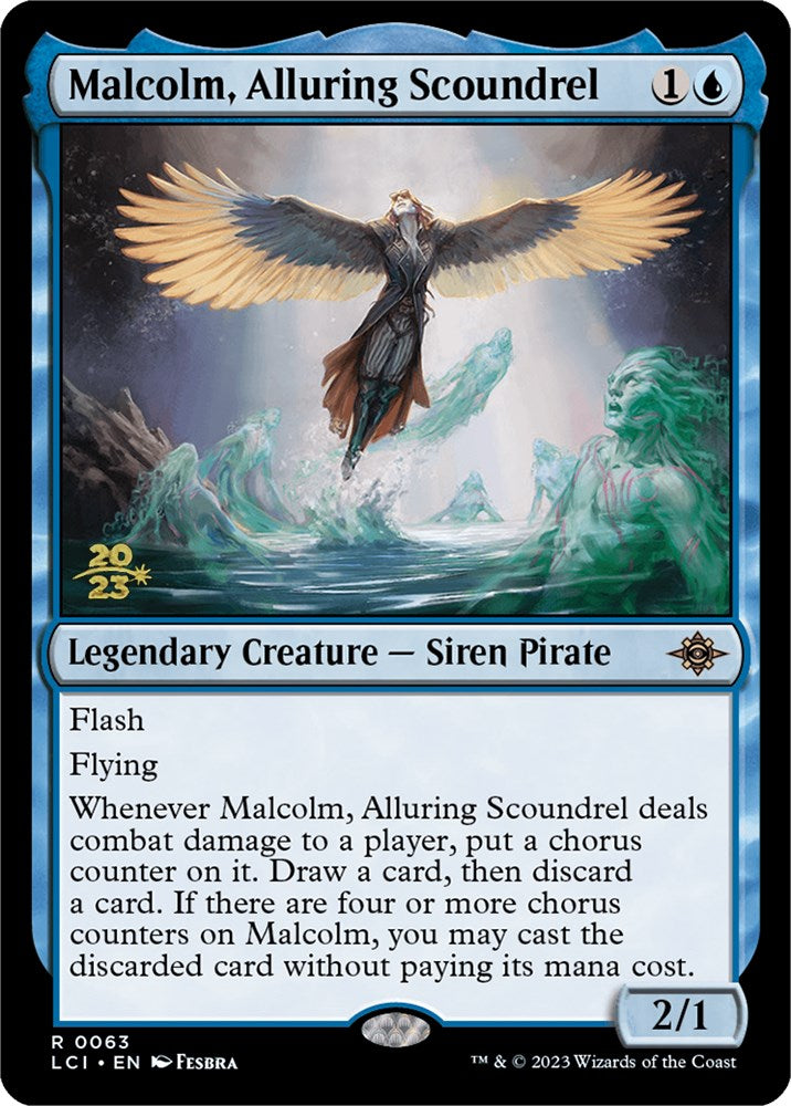 Malcolm, Alluring Scoundrel [The Lost Caverns of Ixalan Prerelease Cards] | Eastridge Sports Cards & Games