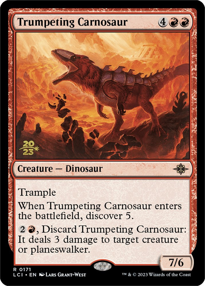 Trumpeting Carnosaur [The Lost Caverns of Ixalan Prerelease Cards] | Eastridge Sports Cards & Games