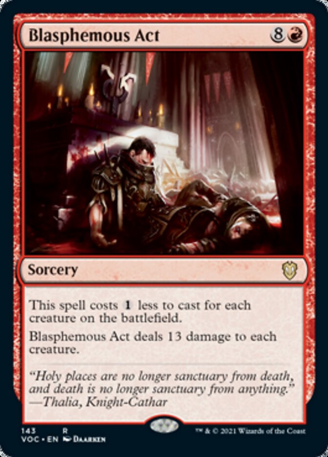 Blasphemous Act [Innistrad: Crimson Vow Commander] | Eastridge Sports Cards & Games