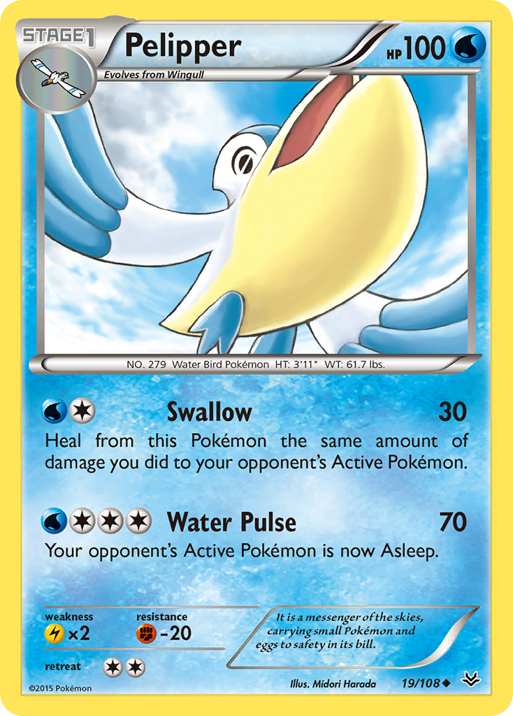 Pelipper (19/108) [XY: Roaring Skies] | Eastridge Sports Cards & Games