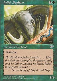 Wild Elephant [Mirage] | Eastridge Sports Cards & Games