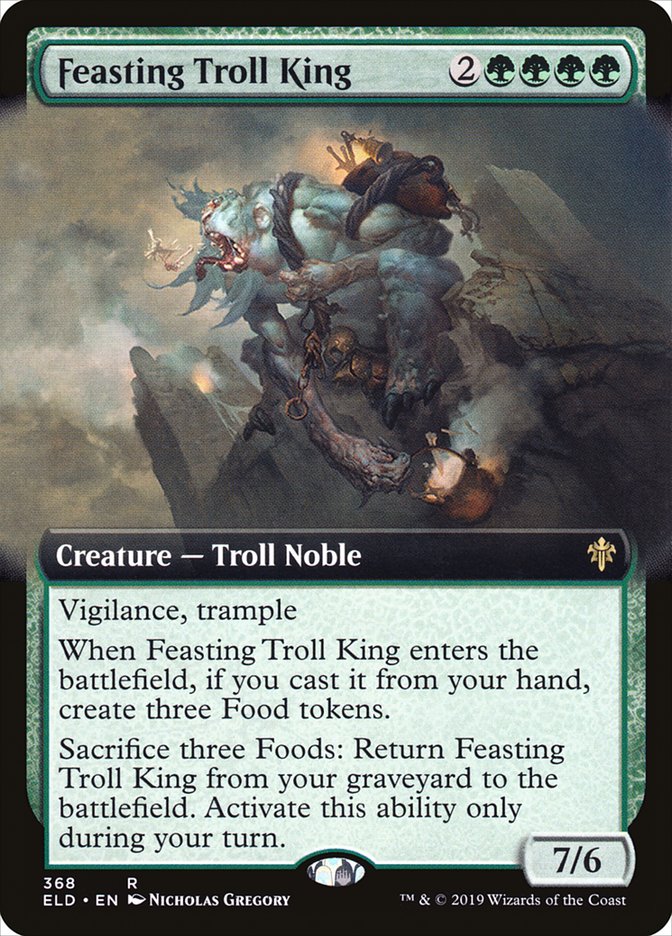 Feasting Troll King (Extended Art) [Throne of Eldraine] | Eastridge Sports Cards & Games