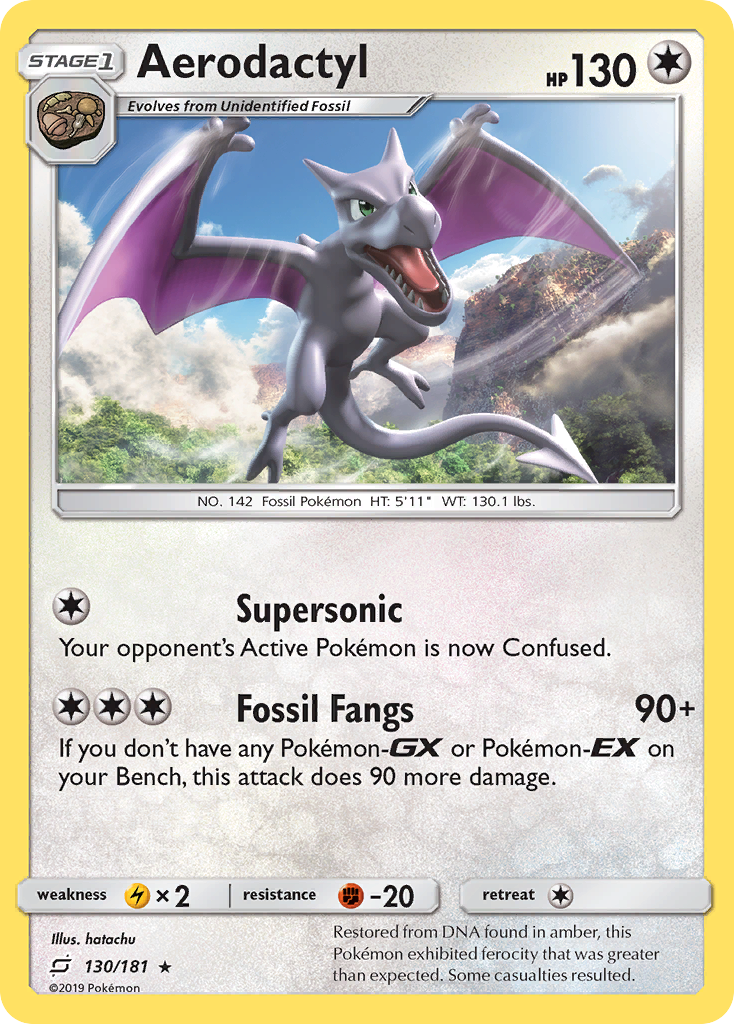 Aerodactyl (130/181) [Sun & Moon: Team Up] | Eastridge Sports Cards & Games