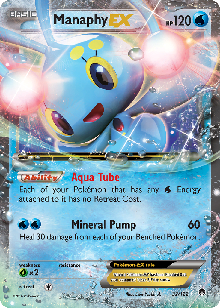 Manaphy EX (32/122) [XY: BREAKpoint] | Eastridge Sports Cards & Games