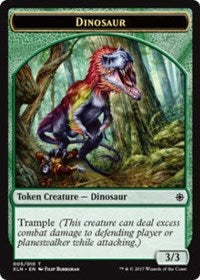 Dinosaur // Treasure (009) Double-sided Token [Ixalan Tokens] | Eastridge Sports Cards & Games