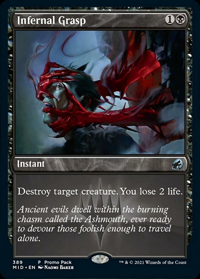 Infernal Grasp (Promo Pack) [Innistrad: Midnight Hunt Promos] | Eastridge Sports Cards & Games