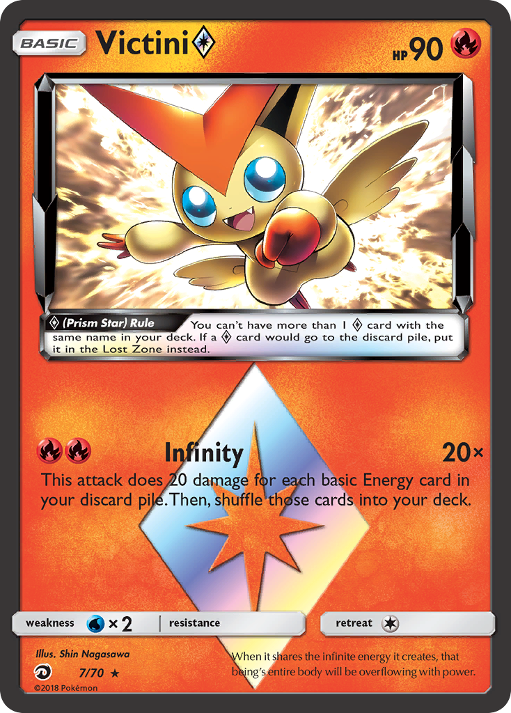 Victini (7/70) (Prism Star) [Sun & Moon: Dragon Majesty] | Eastridge Sports Cards & Games