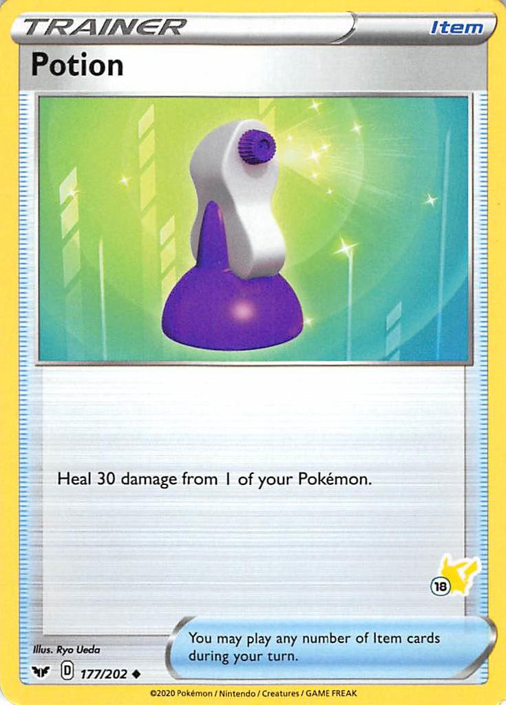 Potion (177/202) (Pikachu Stamp #18) [Battle Academy 2022] | Eastridge Sports Cards & Games