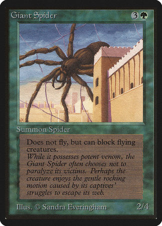 Giant Spider [Limited Edition Beta] | Eastridge Sports Cards & Games