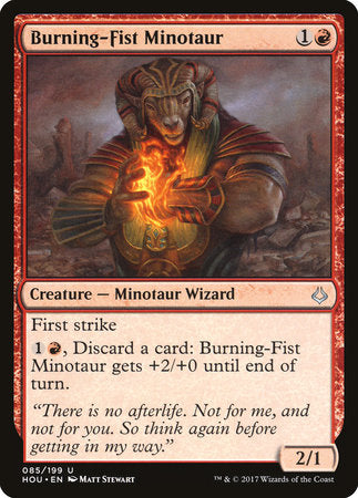 Burning-Fist Minotaur [Hour of Devastation] | Eastridge Sports Cards & Games