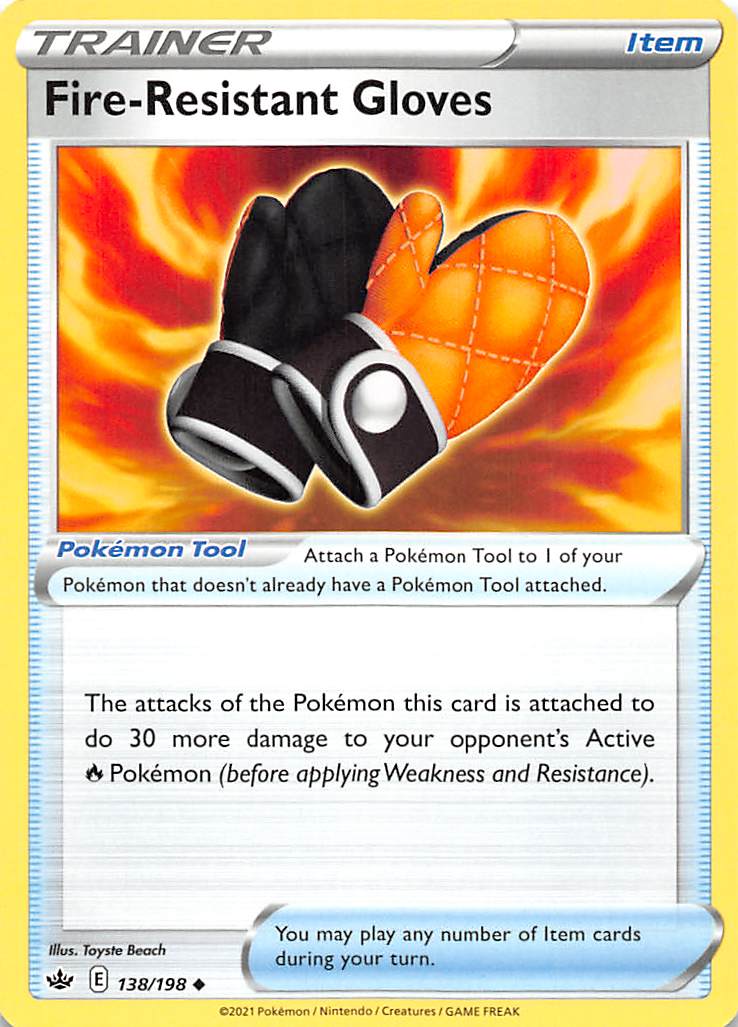 Fire-Resistant Gloves (138/198) [Sword & Shield: Chilling Reign] | Eastridge Sports Cards & Games