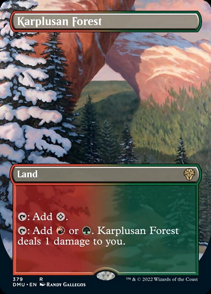 Karplusan Forest (Borderless Alternate Art) [Dominaria United] | Eastridge Sports Cards & Games