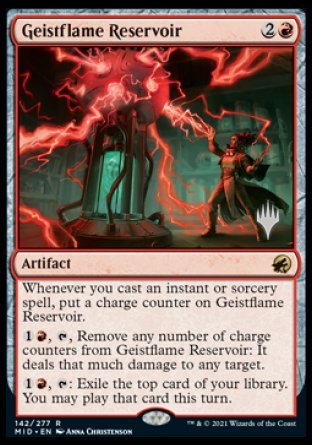 Geistflame Reservoir (Promo Pack) [Innistrad: Midnight Hunt Promos] | Eastridge Sports Cards & Games