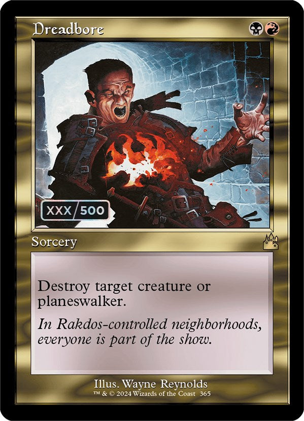 Dreadbore (Retro) (Serialized) [Ravnica Remastered] | Eastridge Sports Cards & Games