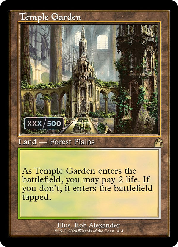 Temple Garden (Retro) (Serialized) [Ravnica Remastered] | Eastridge Sports Cards & Games