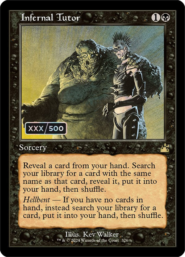 Infernal Tutor (Retro) (Serialized) [Ravnica Remastered] | Eastridge Sports Cards & Games
