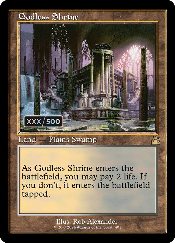 Godless Shrine (Retro) (Serialized) [Ravnica Remastered] | Eastridge Sports Cards & Games