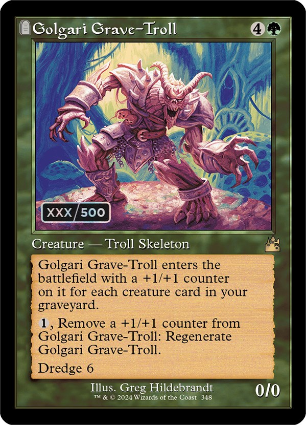 Golgari Grave-Troll (Retro) (Serialized) [Ravnica Remastered] | Eastridge Sports Cards & Games